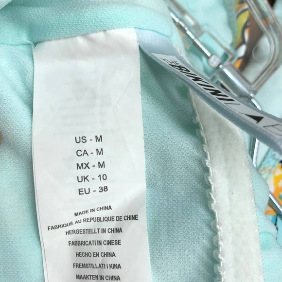 Bikini Lab Floral Spanish Bloom One Piece Swimsuit Women's Large - Picture 5 of 5